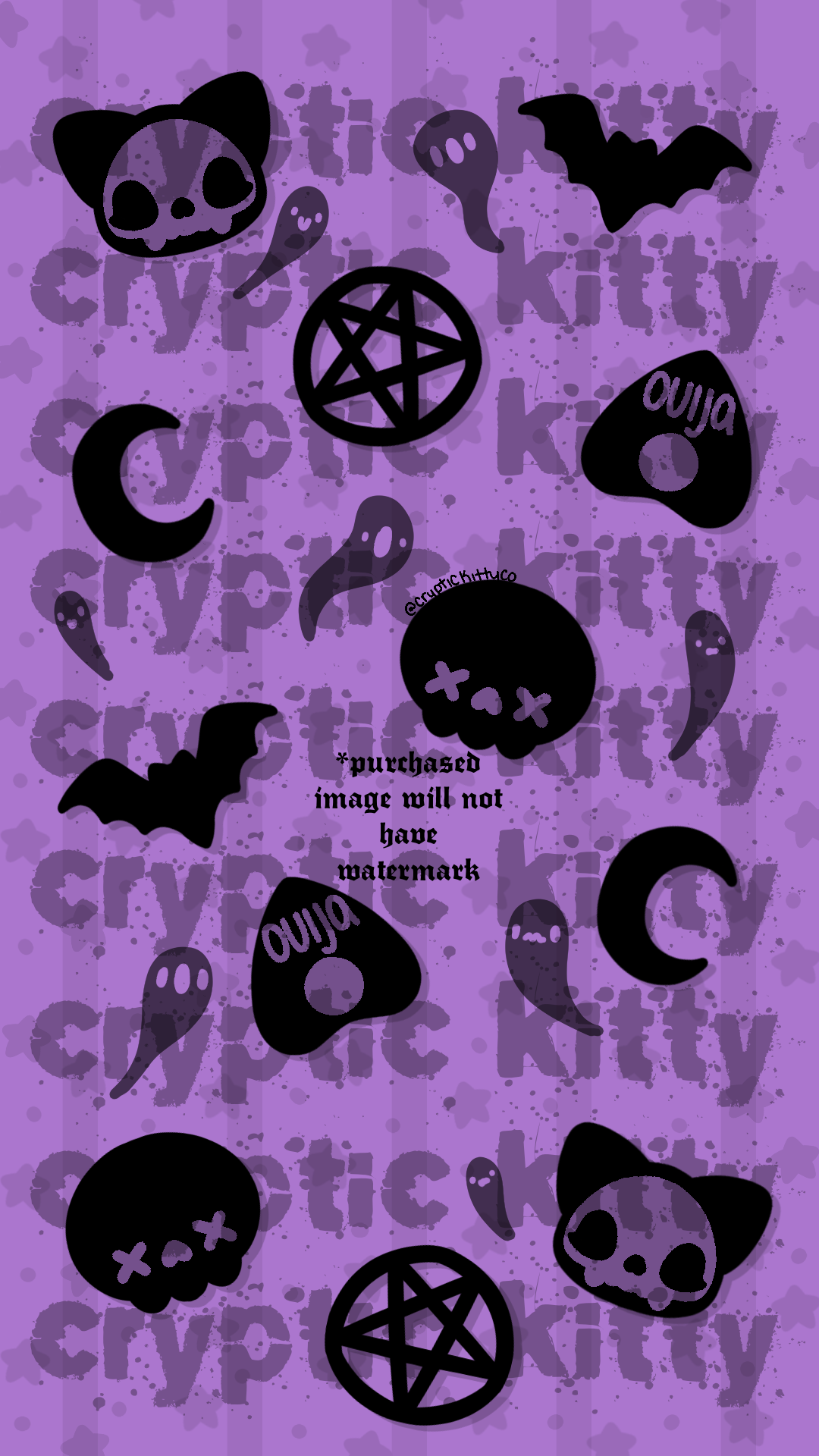 pastel goth phone wallpaper purple