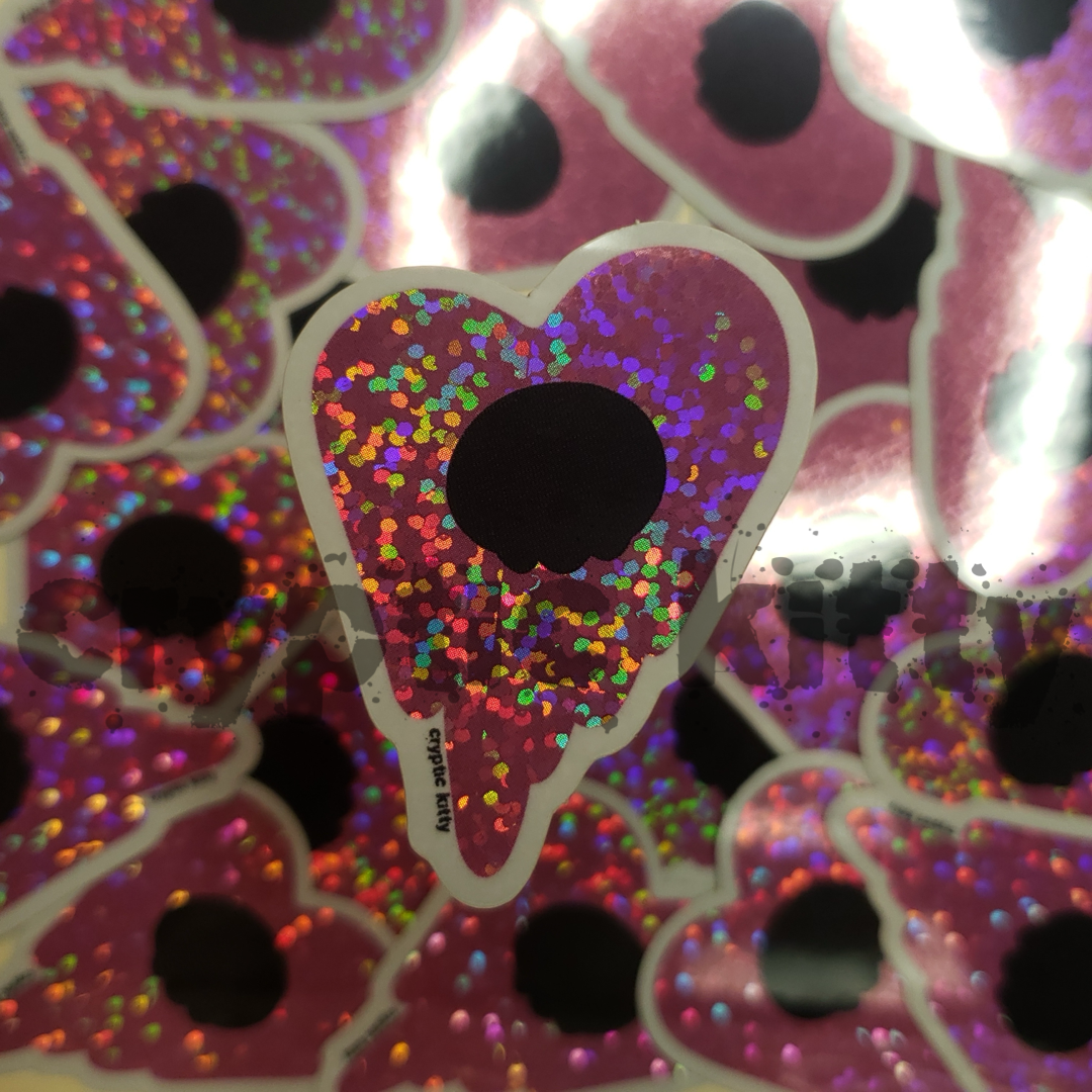 melting in your eyes sticker