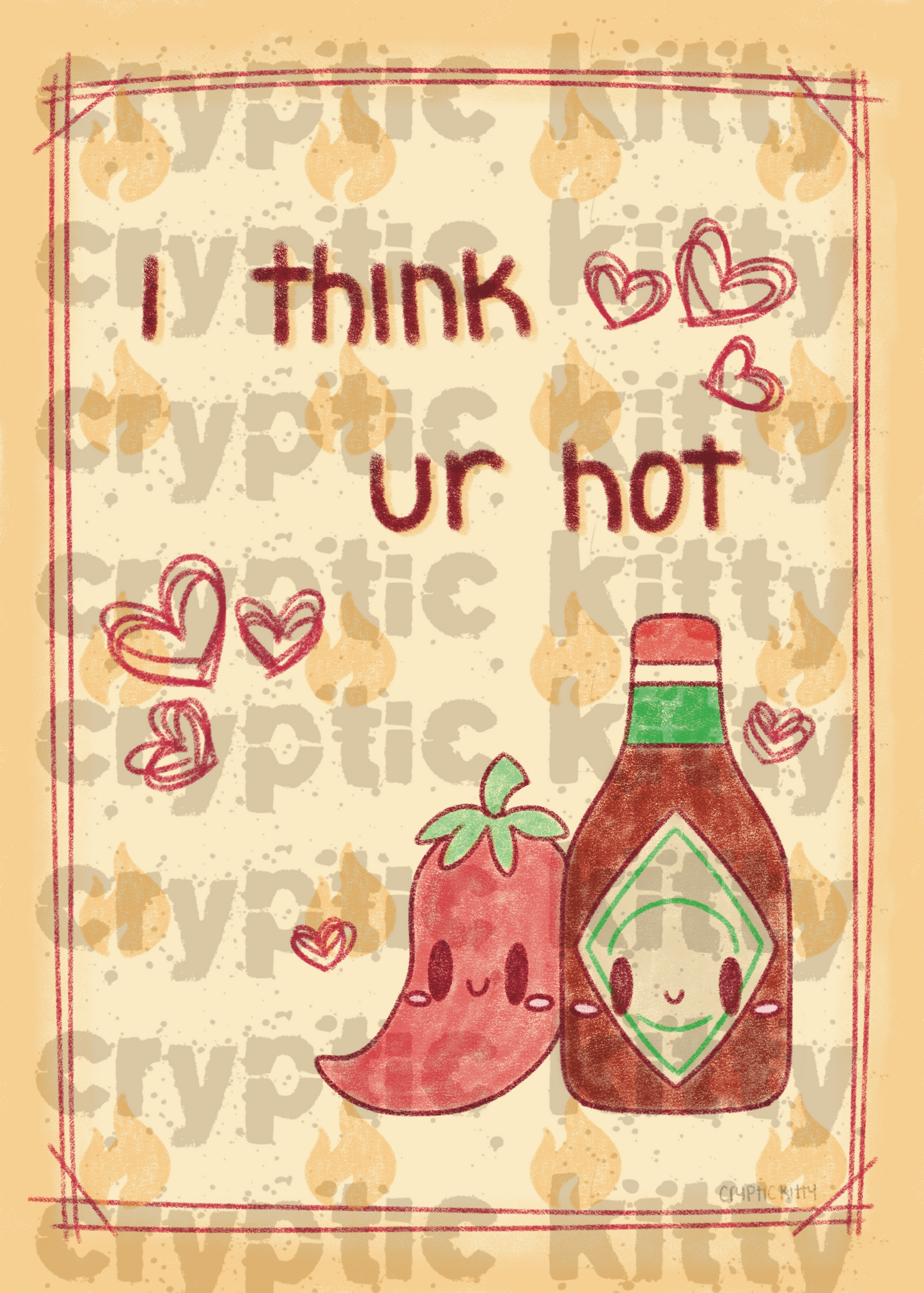 i think ur hot downloadable card