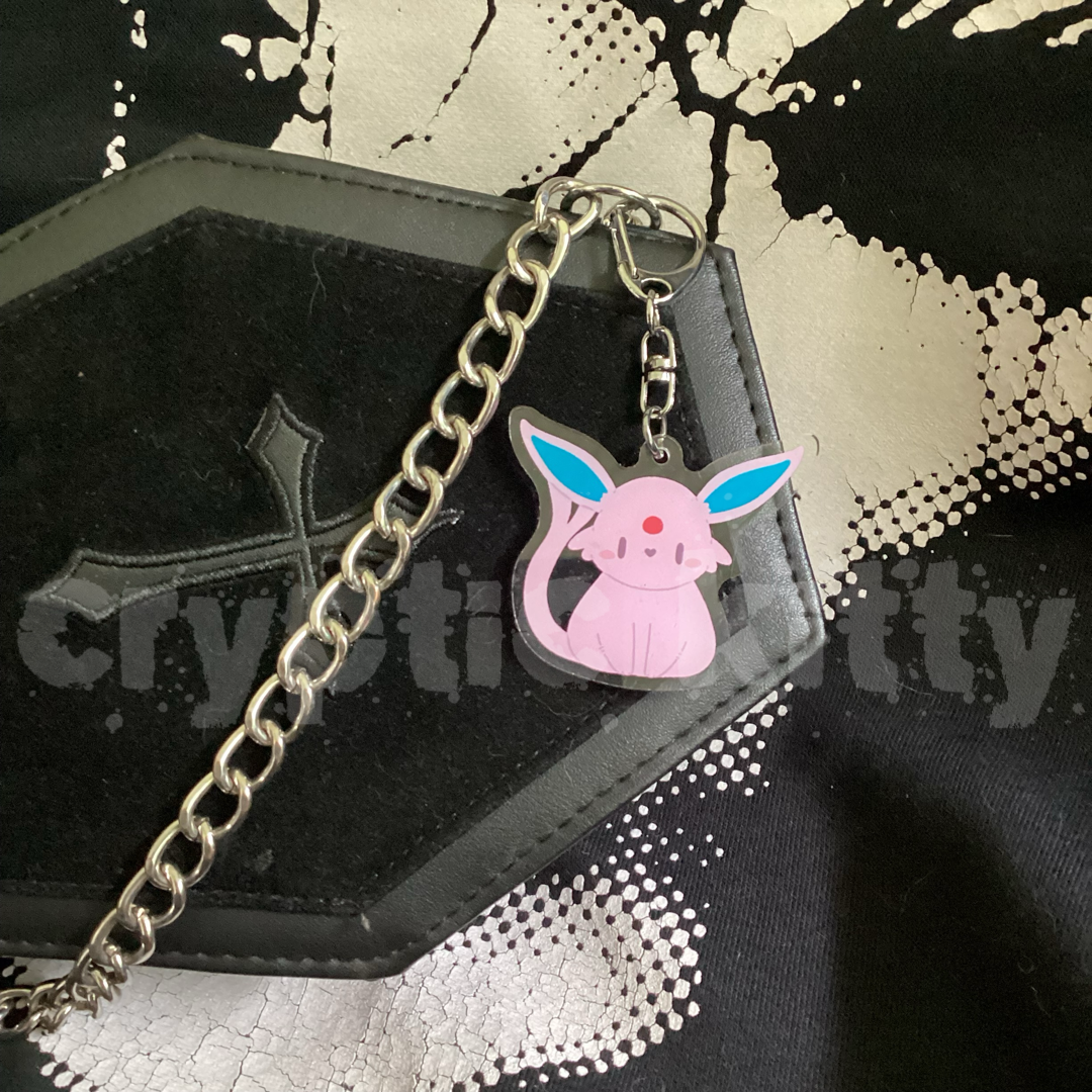 psychic fox keychain