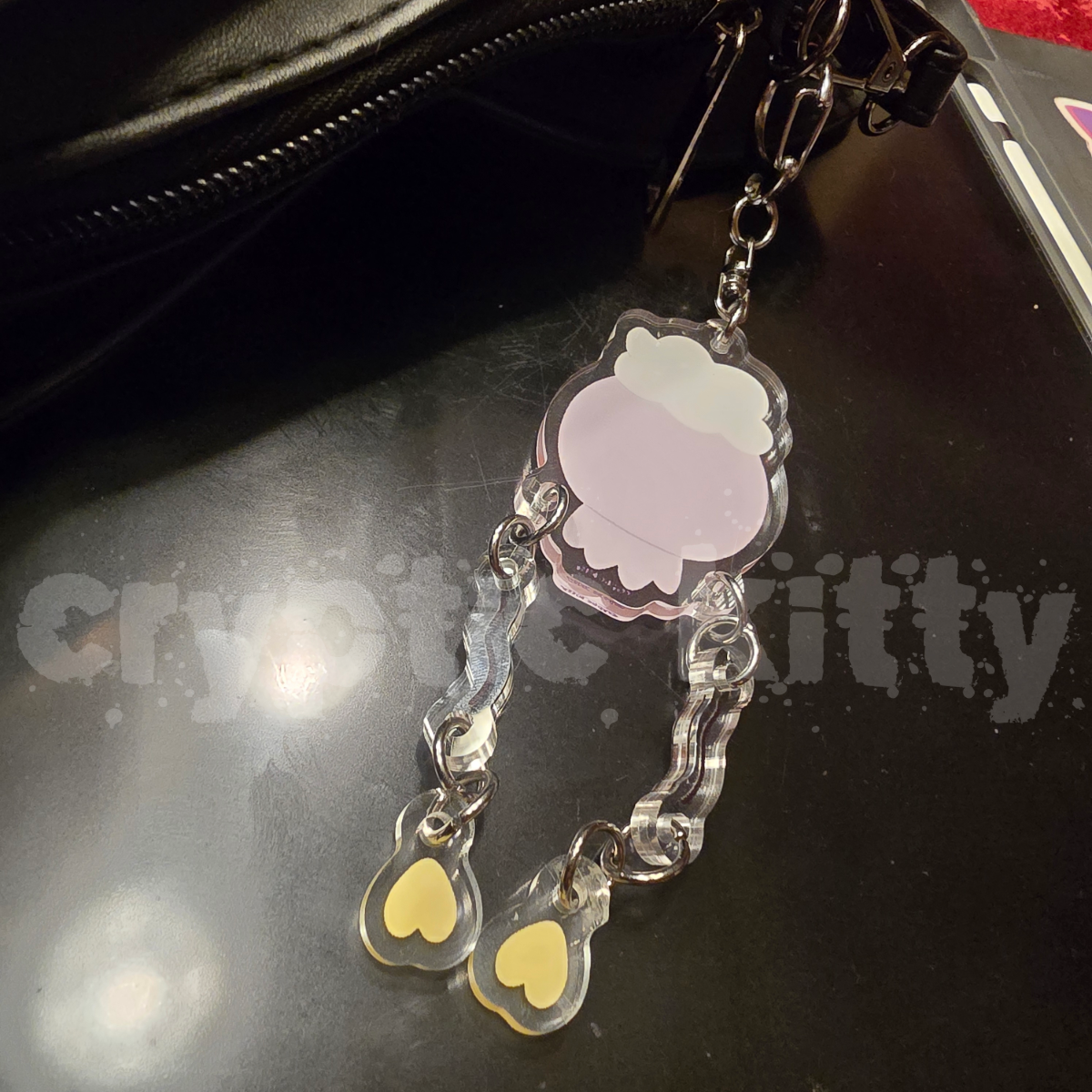 ghost balloon keychain