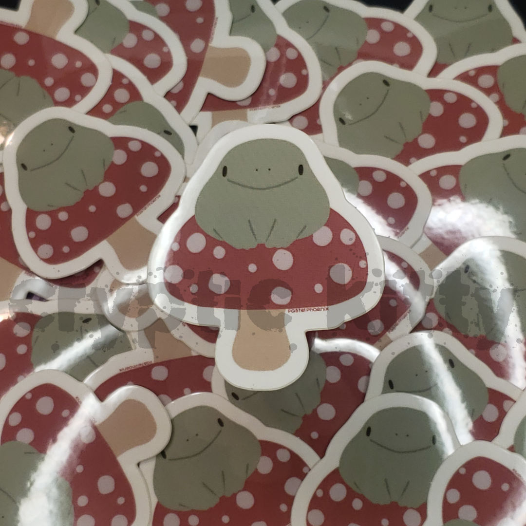 toad on a stool sticker