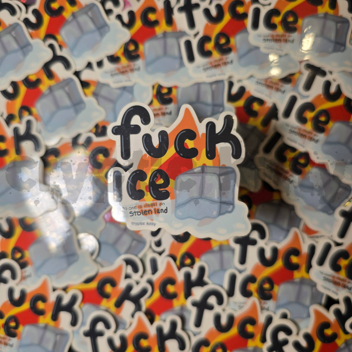 fuck ice sticker