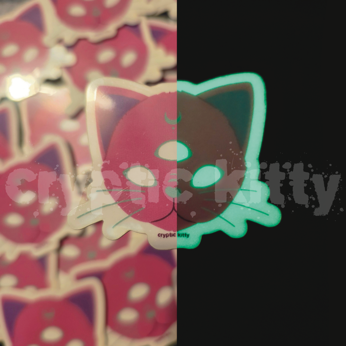 third eye (pink) sticker