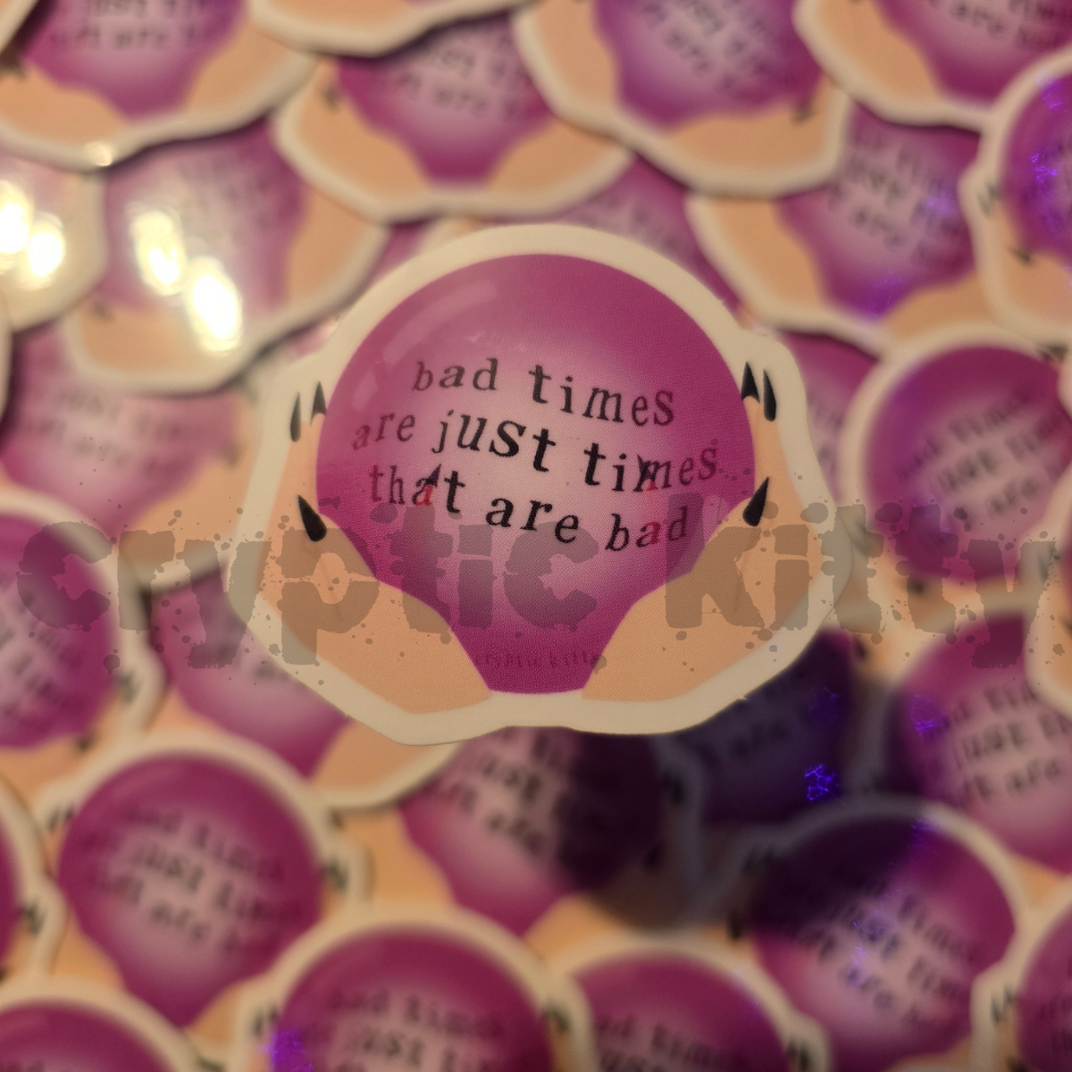 bad times (light skintone) sticker
