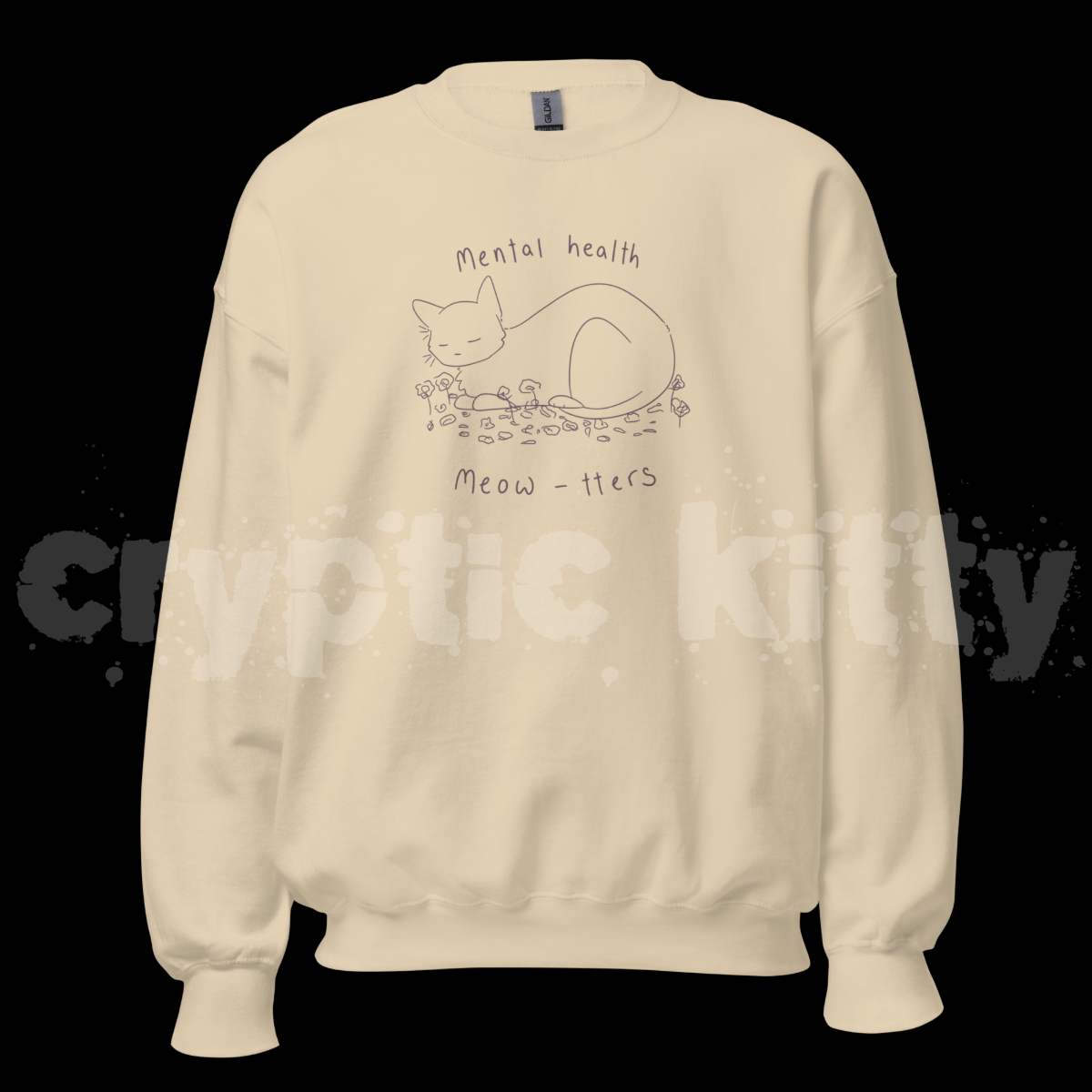 mental health meow-tters sweatshirt