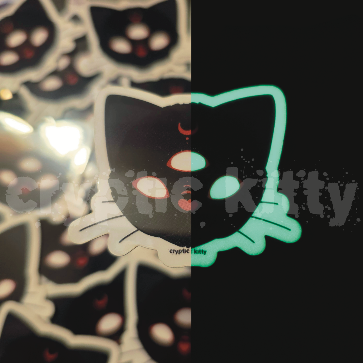third eye (black) sticker