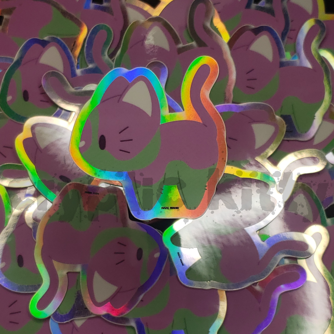 genderqueer kitty sticker