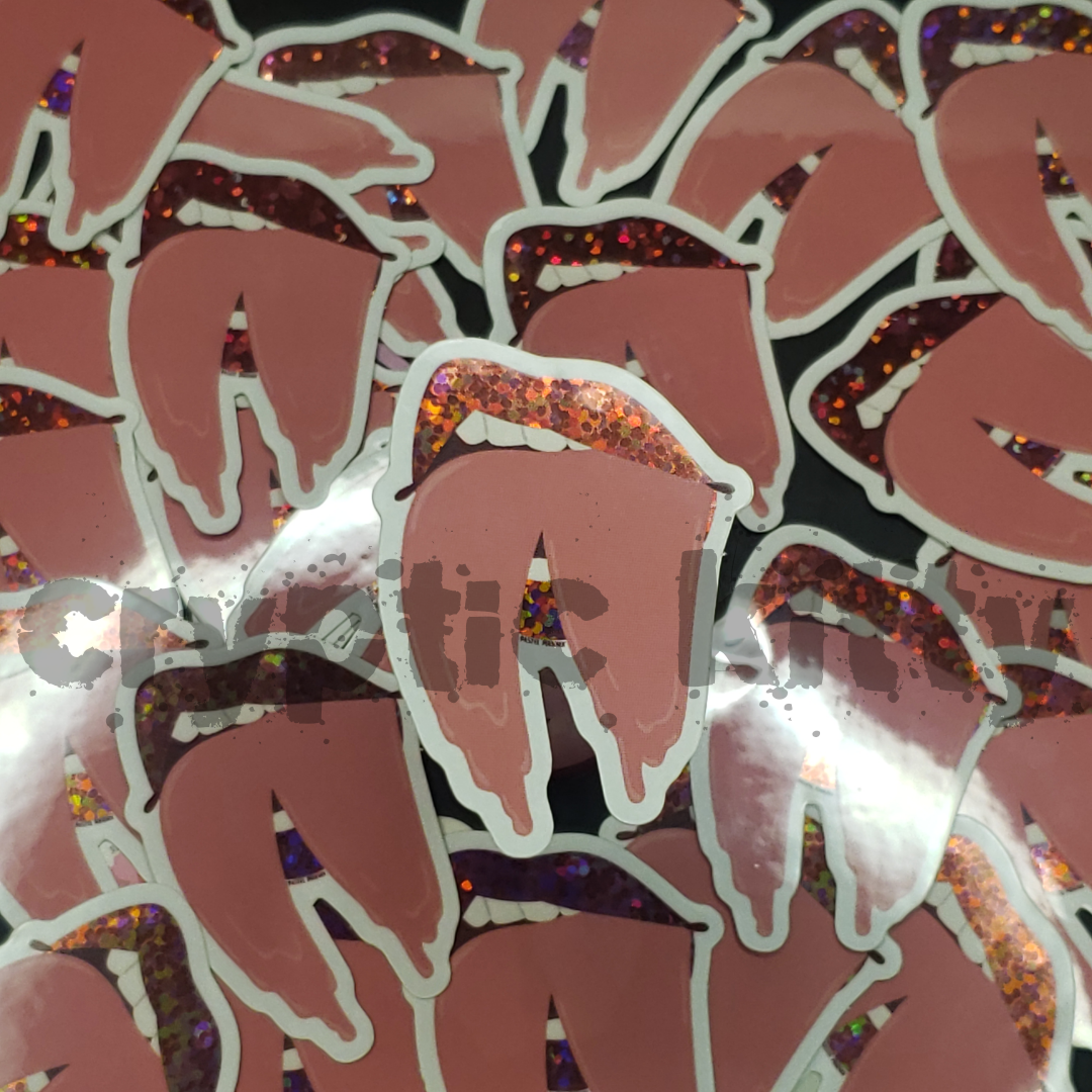 drippy tongue sticker