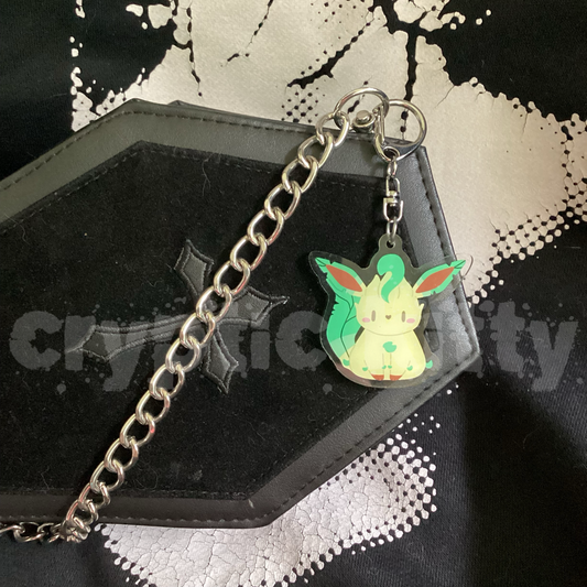 grass fox keychain