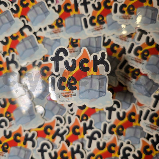 fuck ice sticker