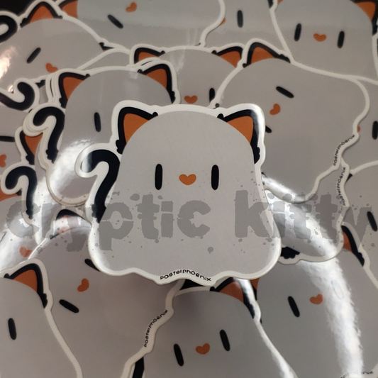 ghost kitty sticker