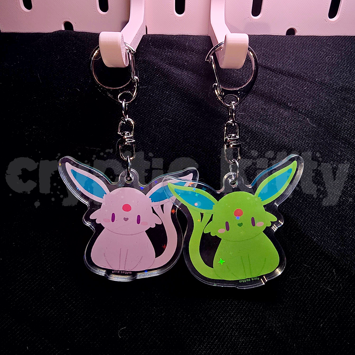shiny espeon keychain