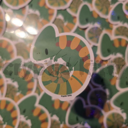 veiled cham sticker
