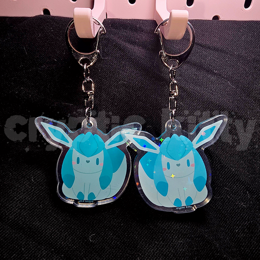 shiny glaceon keychain