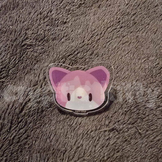 kitty acrylic pin