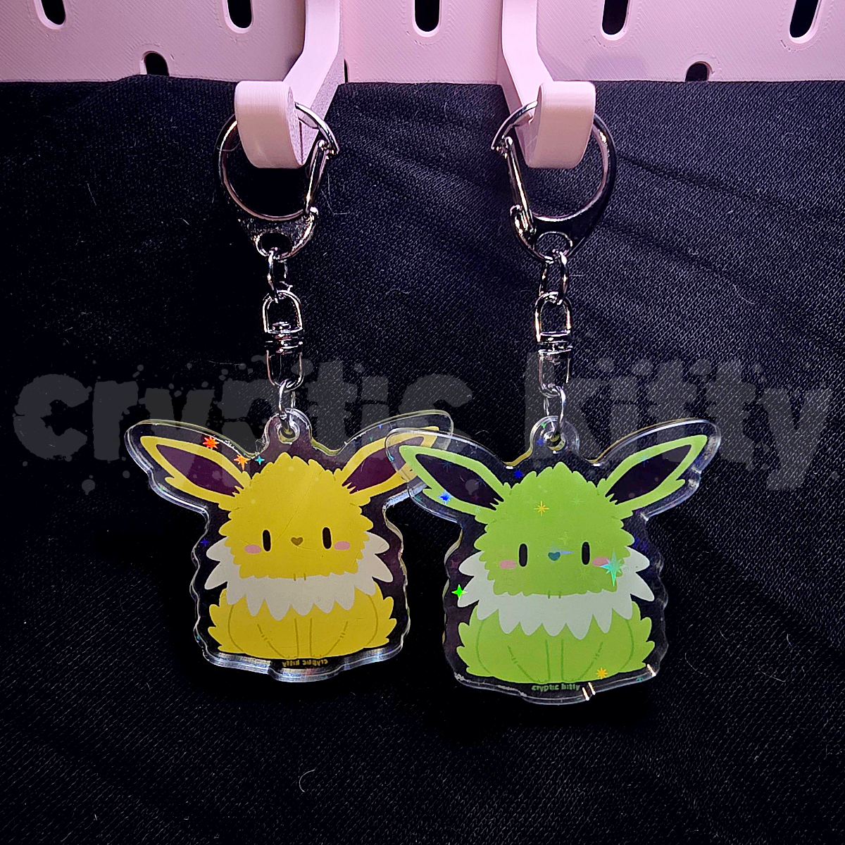 shiny jolteon keychain