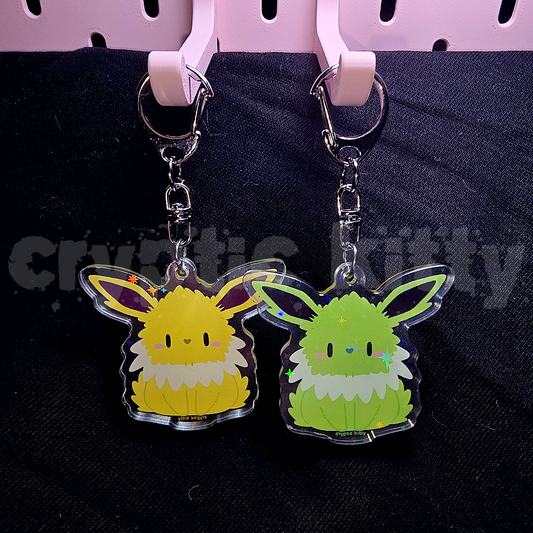 shiny jolteon keychain