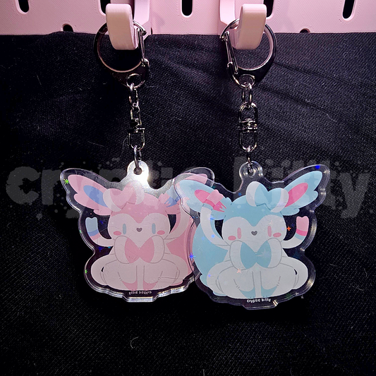 shiny sylveon keychain
