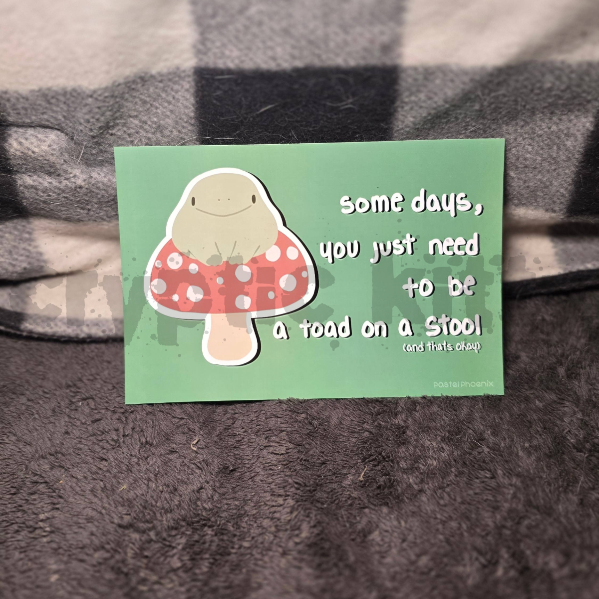 toad on a stool print